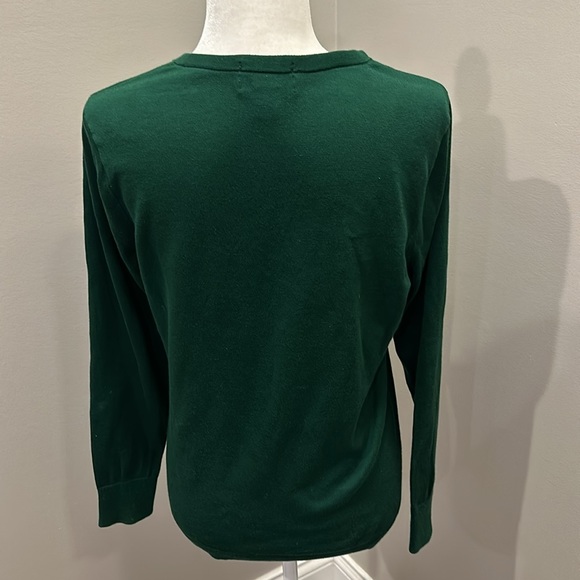 Lands’ End Pompom Wreath Sweater - Picture 6 of 8